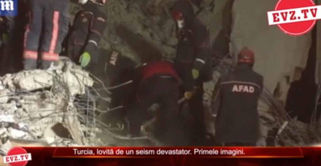 Evz.TV. Turcia cutremurată. Imagini șoc ale dezastrului provocat de seismul de ieri seară