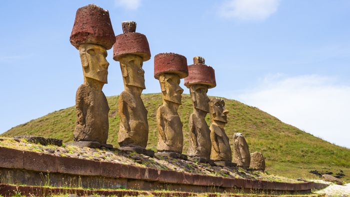Statuile Rapa Nui, din Insula Paștelui, amenințate de schimbările climatice