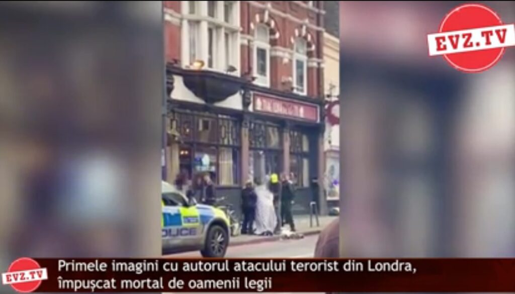 Evz.TV. Primele imagini cu autorul atacului terorist din Londra. Își dorea să moară ca un martir