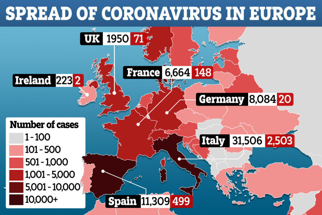 COVID-19: Europa a depășit Asia la numărul de morți