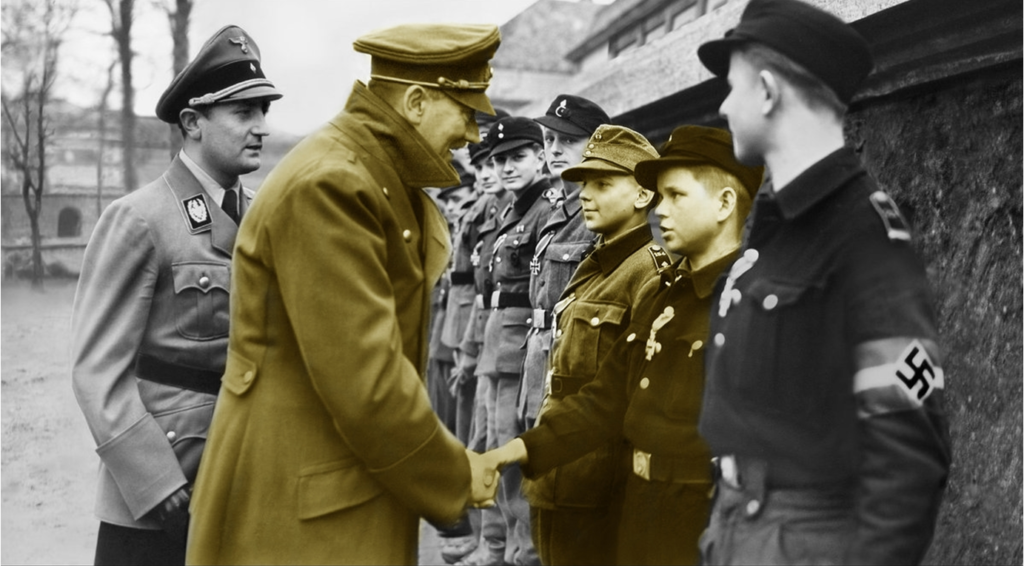 Ultimii apărători ai lui Hitler. Ultima fotografie cu fuhrer-ul în viață