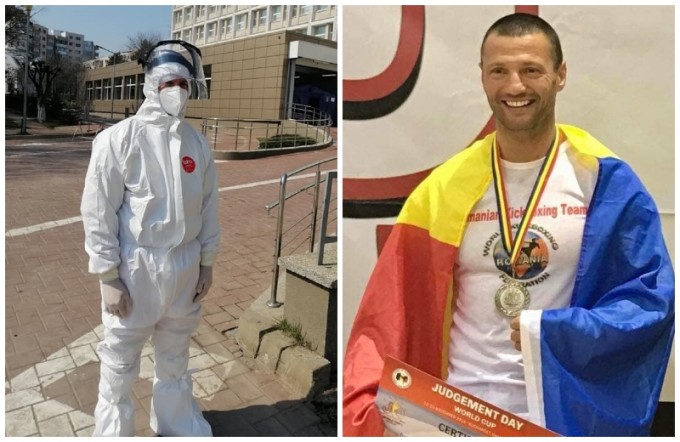 Sportivul care și-a oprit antrenamentele pentru a ajuta în lupta cu Covid-19, la spitalul din Suceava