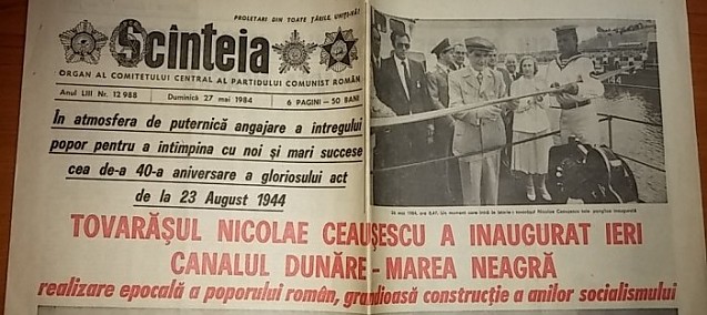 De ce a inaugurat Ceaușescu Canalul Dunărea-Marea Neagră pe 26 mai