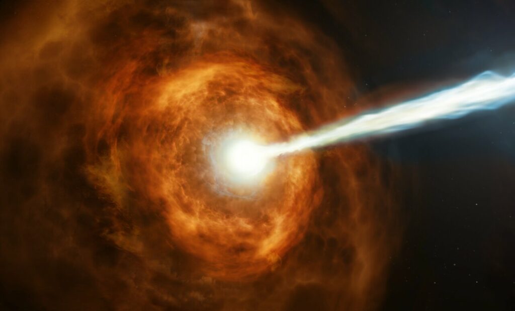 Raze gamma extreme: materie întunecată sau enorme găuri negre?