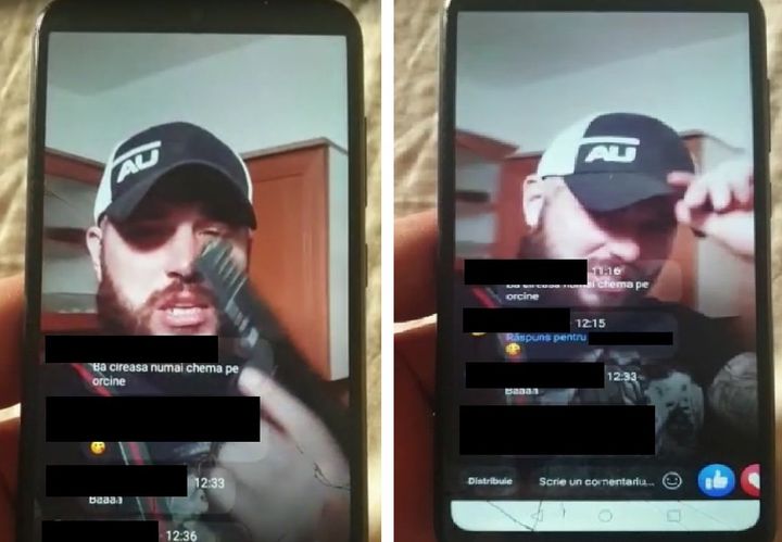 Bombardierul „Cireașă”, care amenința cu pistolul pe Facebook, calmat rapid de mascați!