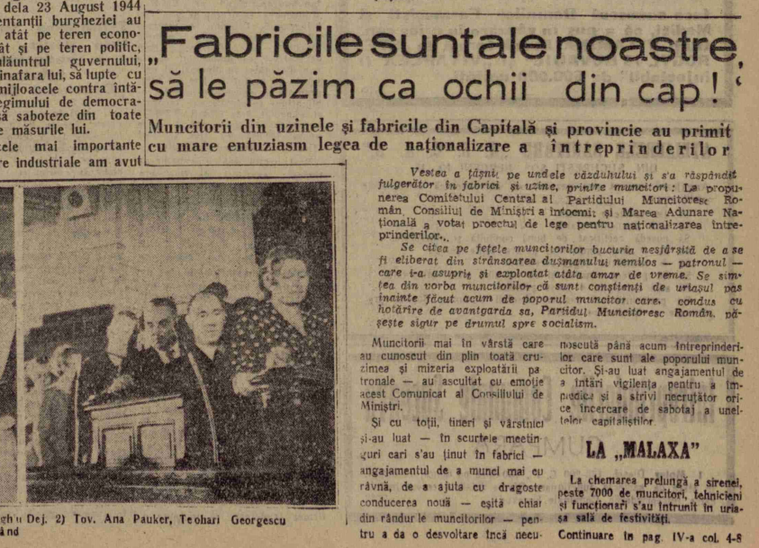 Prima zi în care comuniștii s-au trezit stăpâni pe averea României