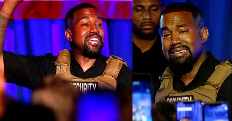 Kanye West și-a început campania în forță: a plâns ca o muiere