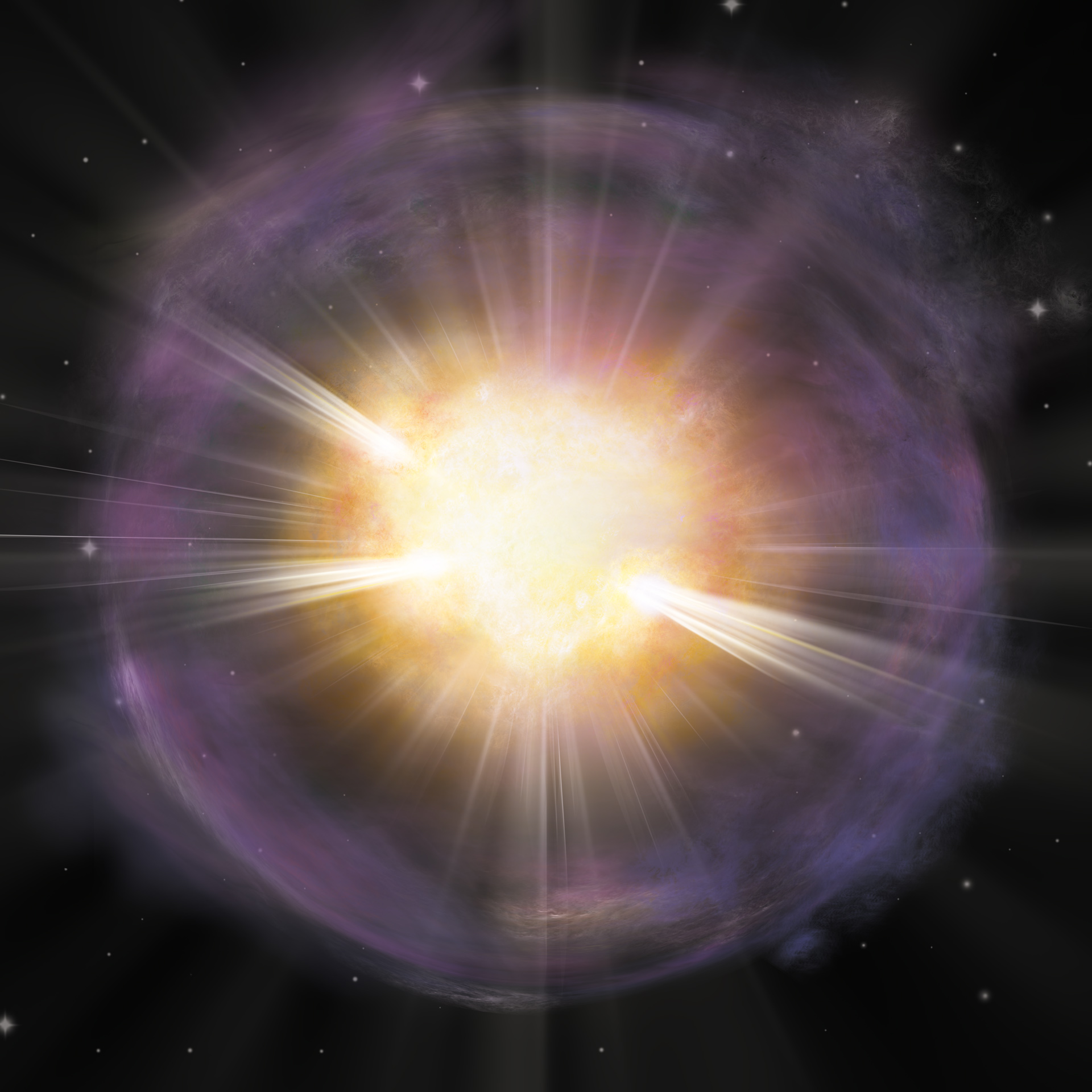Explozii de stele: cauza dispariției unor forme de viață?