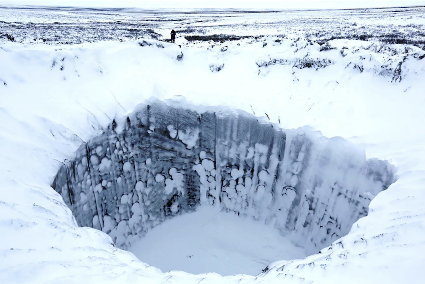 Crater imens descoperit în Siberia. Fenomen misterios. Provocare pentru știință