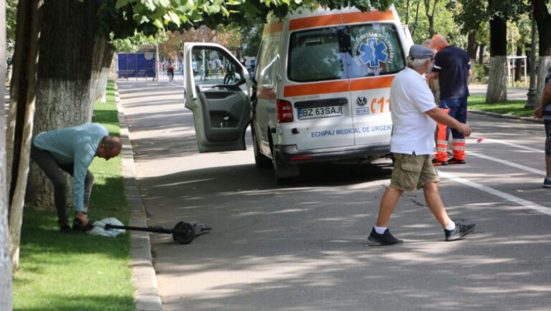 Tragedie într-un parc din Buzău. Un bătrân a fost ucis de o trotinetă