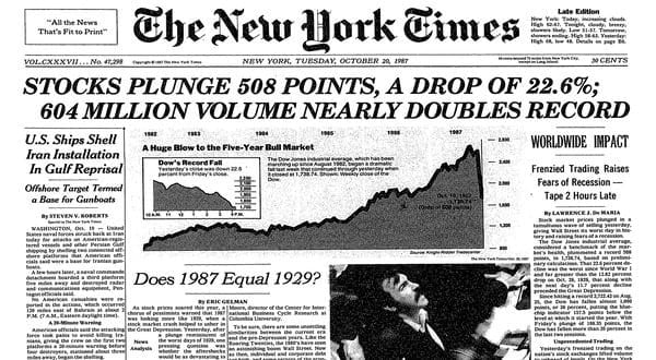 Bursa din New York, lovită mai rău decât în Marea Criză