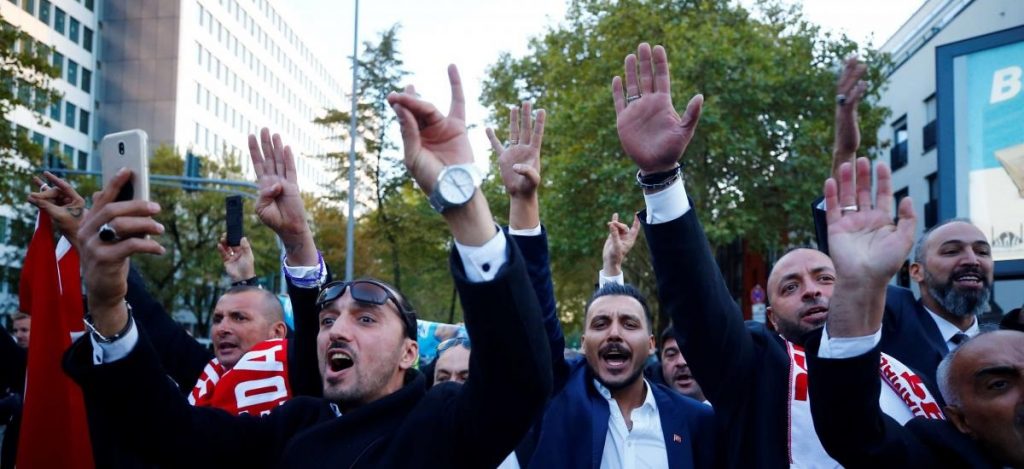 Franța. „Lupii gri”, naționaliștii din Turcia care defilează sub nasul lui Macron