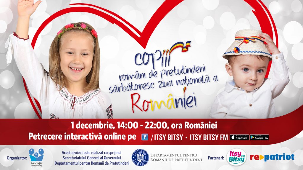 Copiii români de pretudindeni sărbătoresc Ziua Națională României