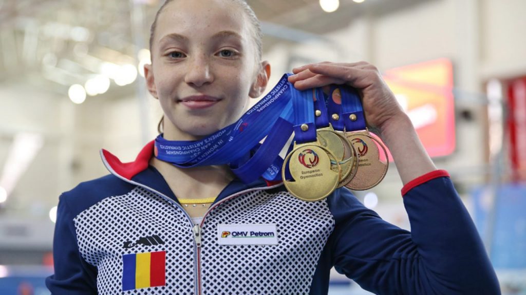 Noua stea a gimnasticii românești. Junioara Ana Bărbosu a cucerit Europa