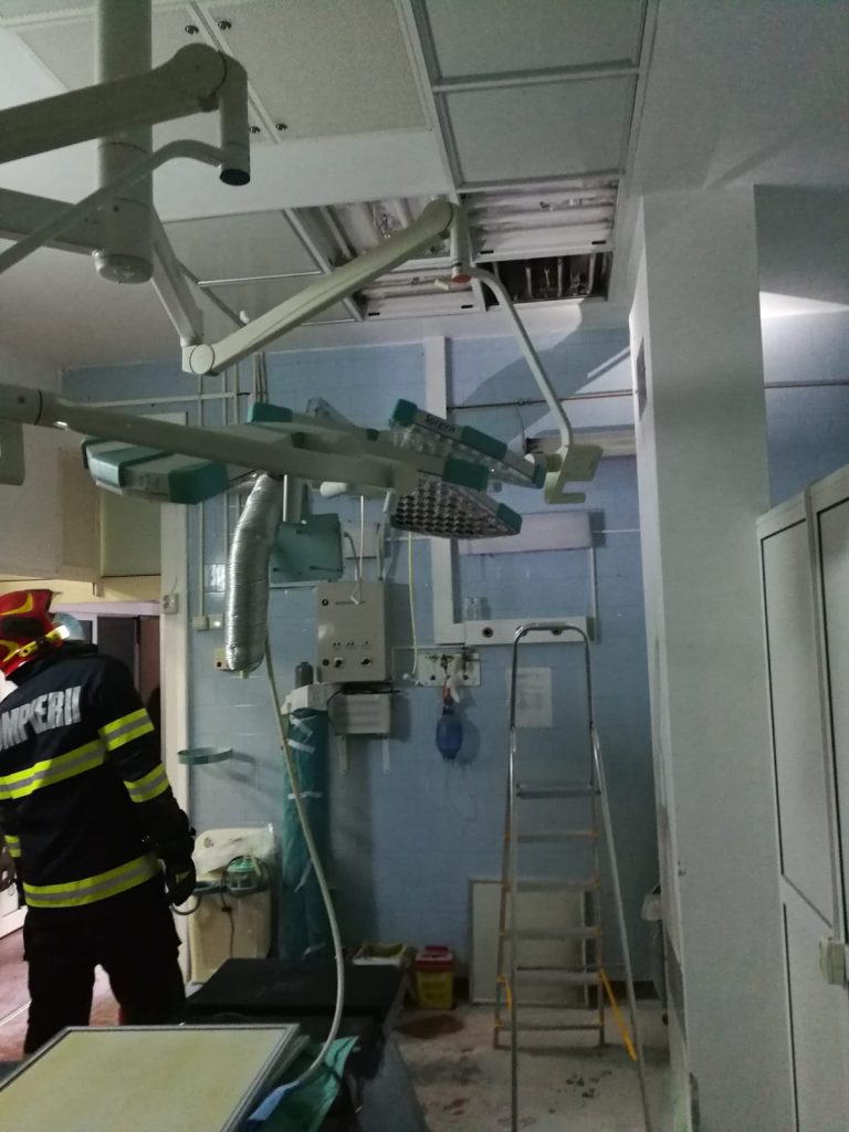 Incendiu la Instititul de Urologie din Cluj. Pacientul era pe masa de operație