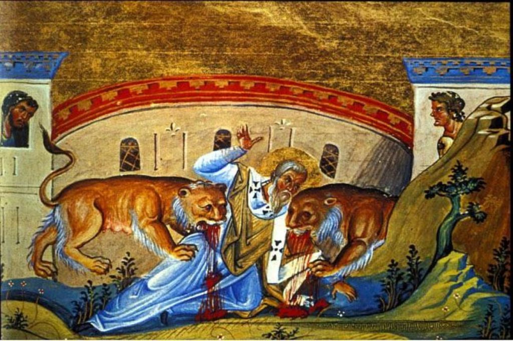 Calendar ortodox, 20 decembrie. Sfântul Ignatie Teoforul a fost ucis pentru credința sa în Dumnezeu