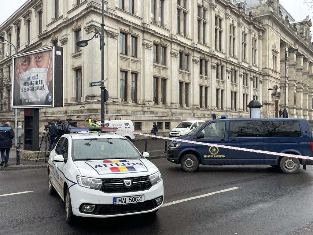 Imagini exclusive. Amenințare cu bombă la Curtea de Apel București. Instanța, evacuată!