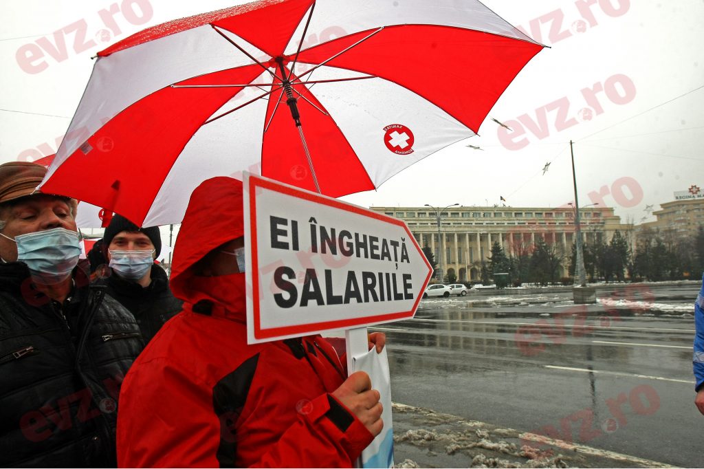 Sanitas organizează proteste în totată țara. Sindicaliștii cer creșteri de salarii
