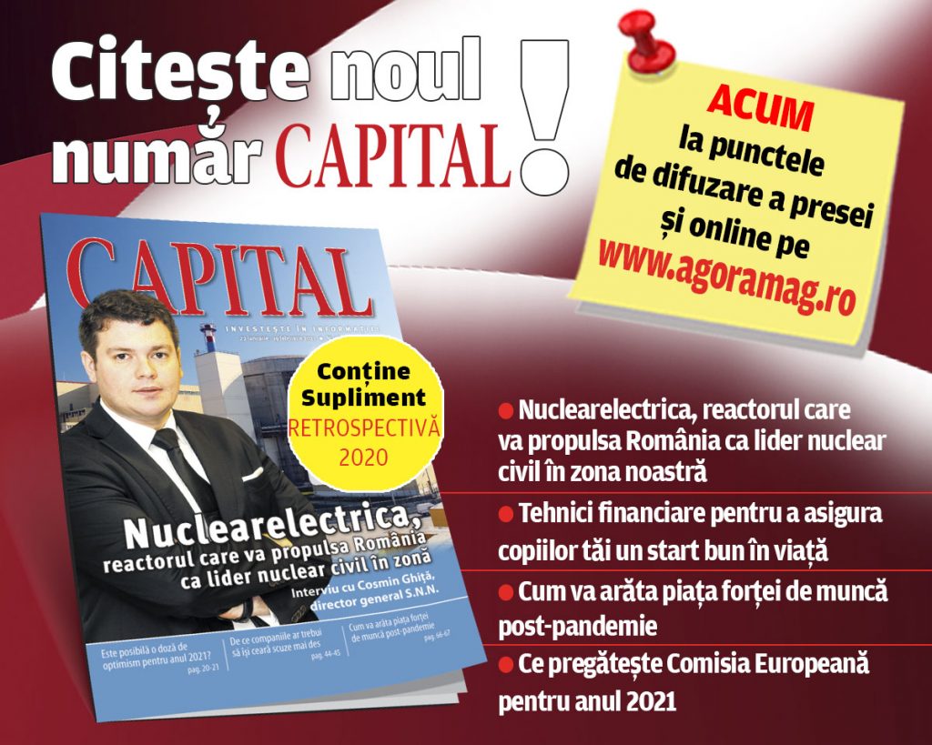Noul număr al revistei Capital este de astăzi disponibil pe piață! Vezi care sunt veștile economice ale începutului de an!