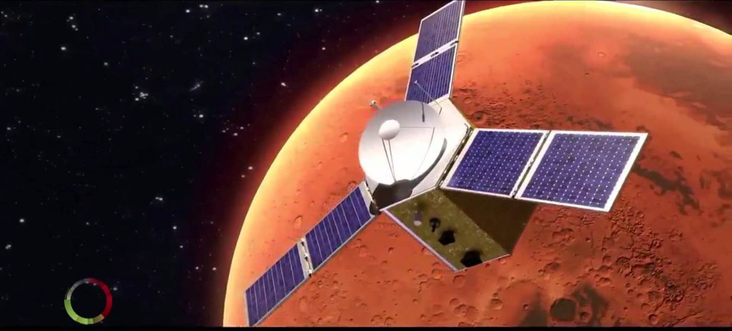 Sonda „Hope”, la un pas de orbita planetei Marte. FOTO