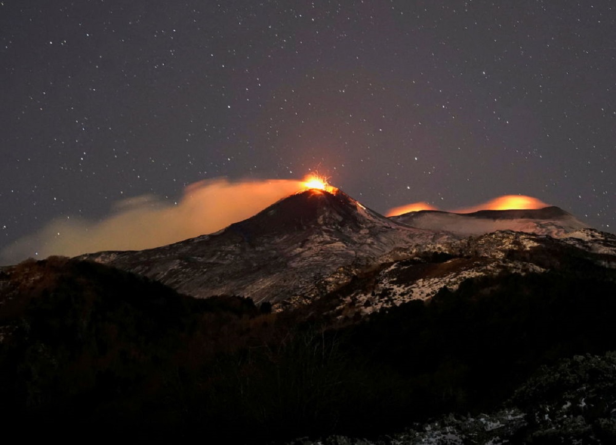 Vulcan Etna erupție