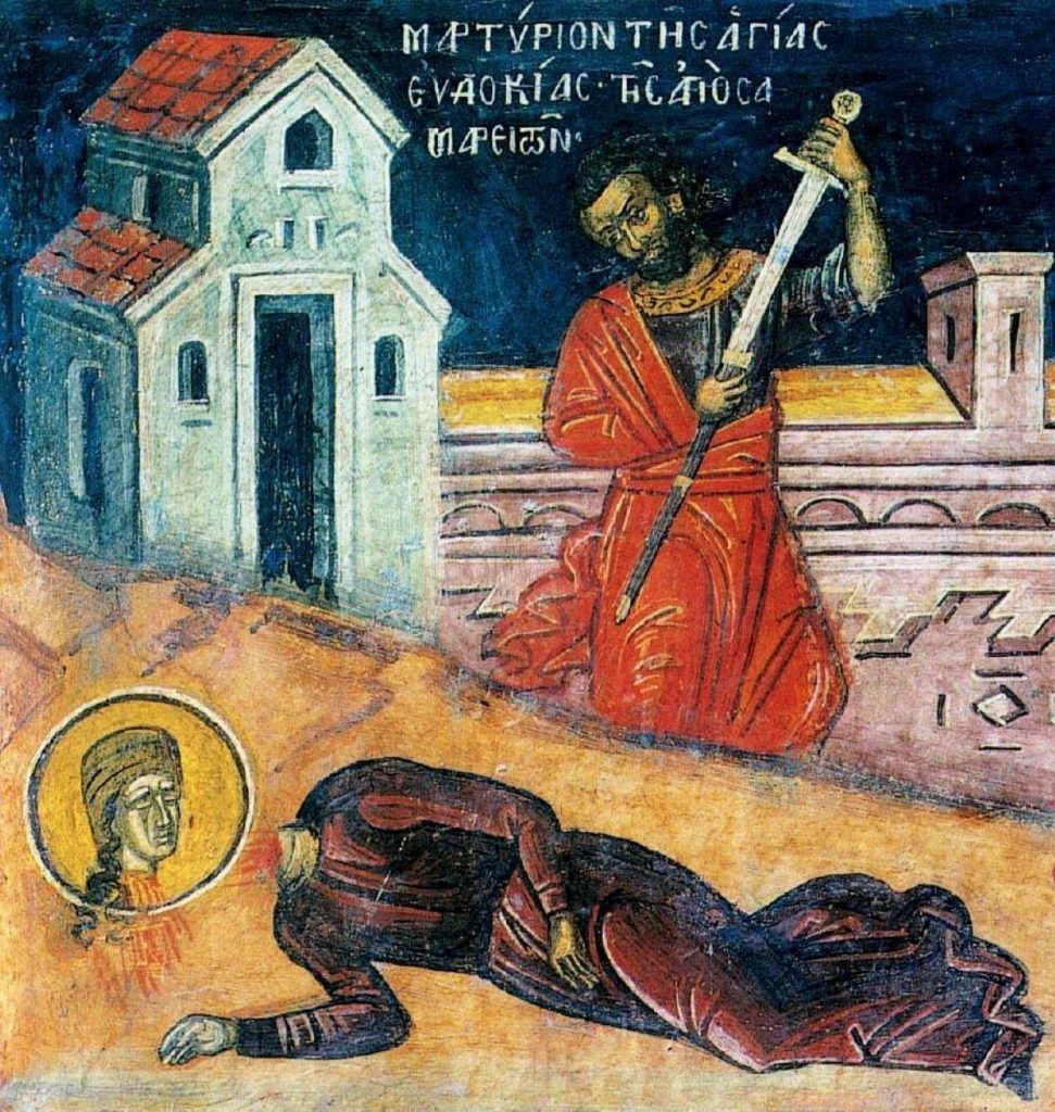Calendar Ortodox, 1 martie. Sfânta Muceniță Evdochia. Dumnezeu a înzestrat-o cu darul învierii morților