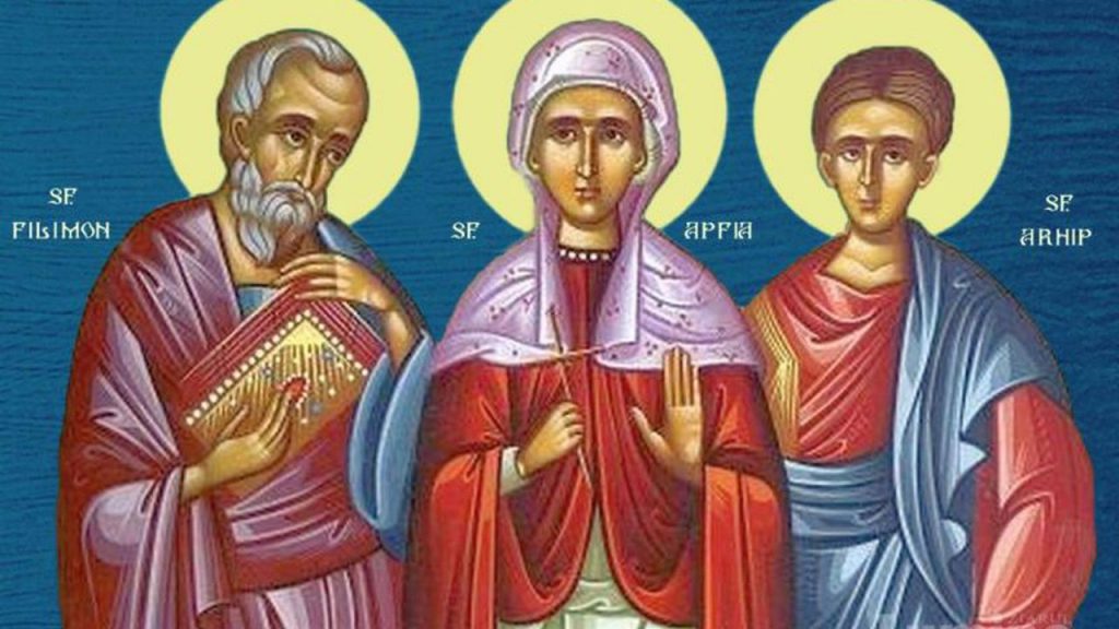 Sfinții Apostoli Arhip, Filimon și soția sa Apfia - Calendar creștin ortodox: 19 februarie