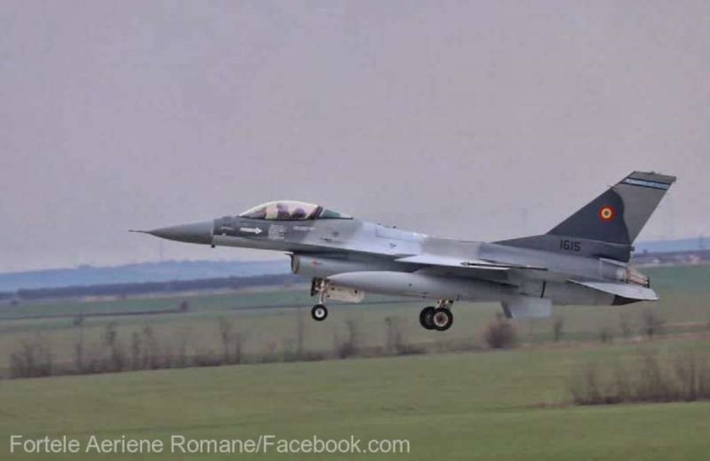 O nouă aeronavă de vânătoare F-16 va întări Forțele Aeriene ale României