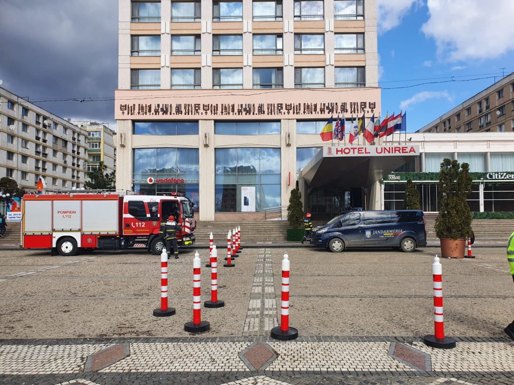 Alertă cu bombă la Hotel Unirea din Iași