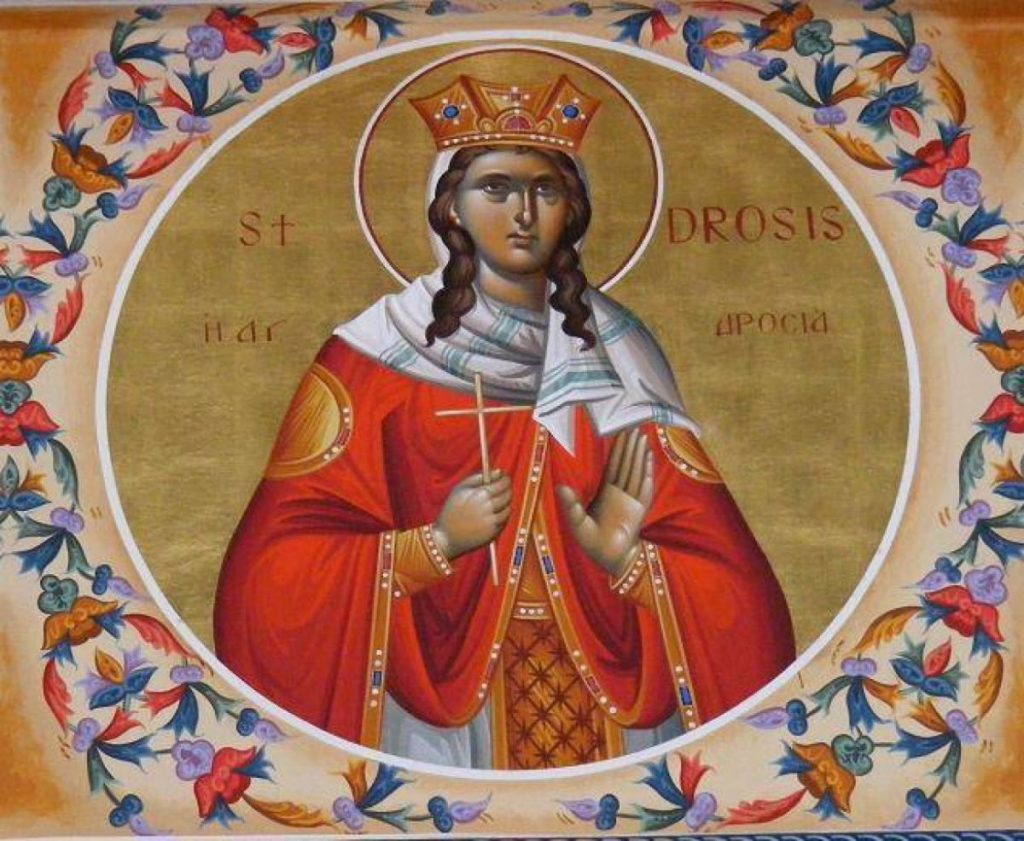 Sfânta Drosida, fiica împăratului Traian - Calendar creștin ortodox: 22 martie