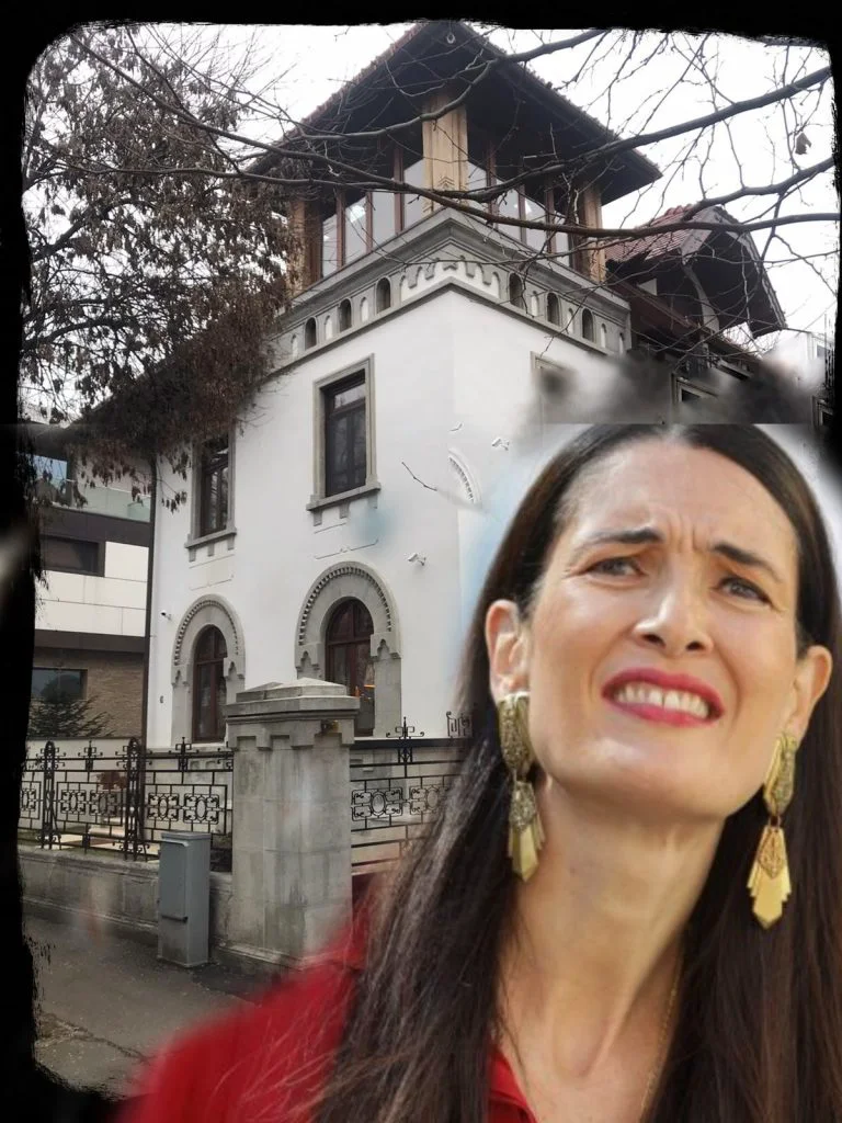 EXCLUSIV EVZ. Clotilde Armand şi-a măturat curtea palatului de 4 milioane de euro, din Bucureşti. Filmare de colecţie VIDEO