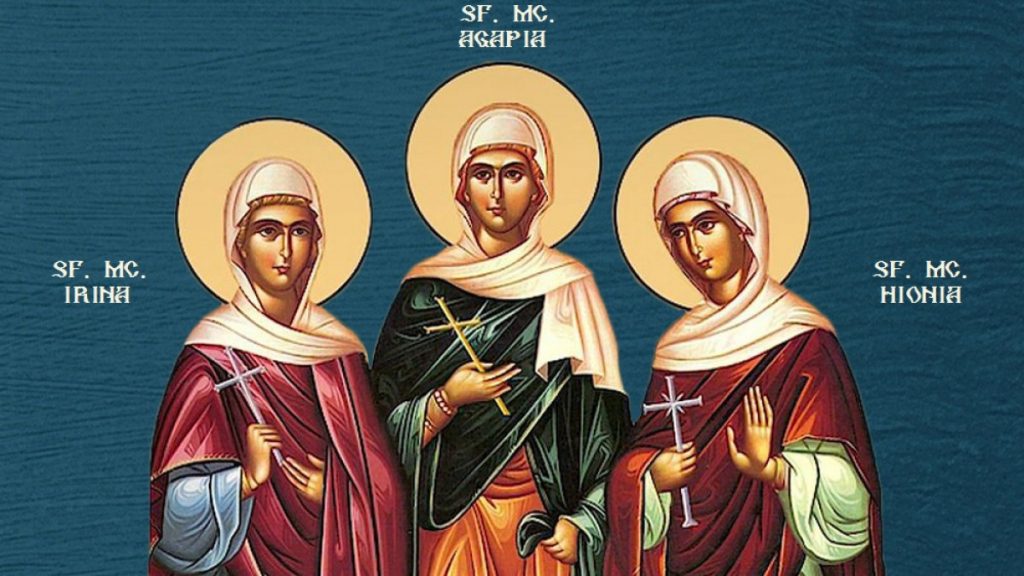 Trei fecioare arse pentru Hristos - Calendar creștin ortodox: 16 aprilie