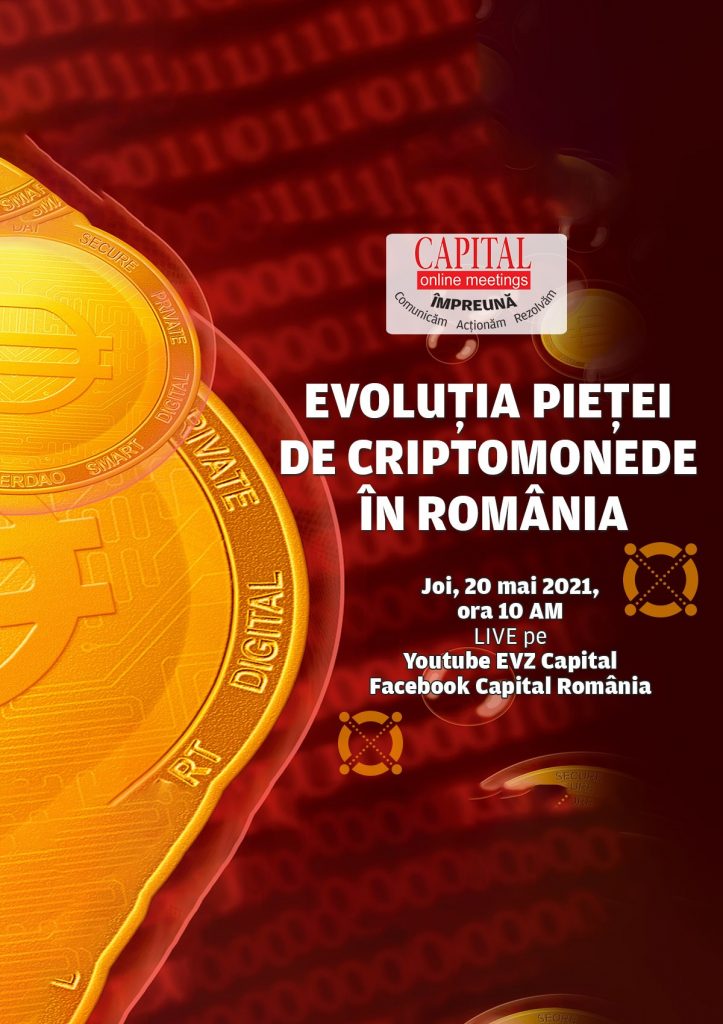 Capital online meetings. Evoluția pieței de criptomonede în România