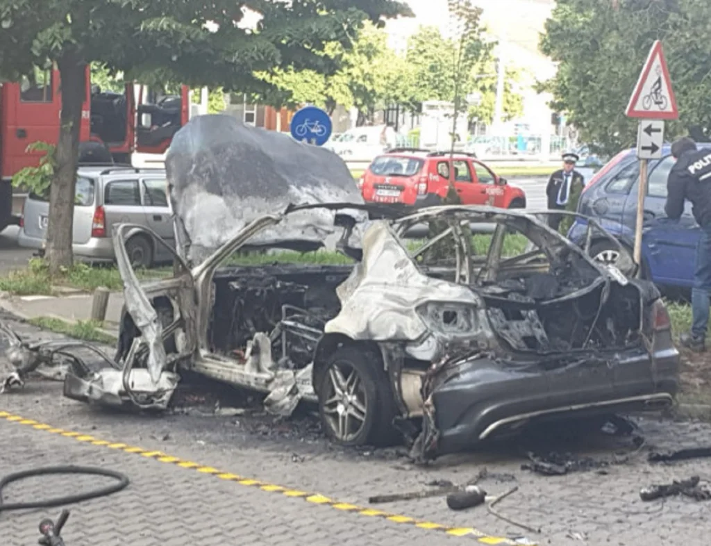 Au apărut cele mai noi imagini cu atentatul de la Arad. Filmare teribilă