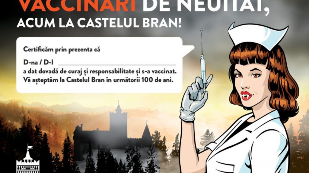 Liber la vaccinare alături de vampiri, la Castelul Bran. Bonus pentru românii vaccinați: intră gratis în camera de tortură