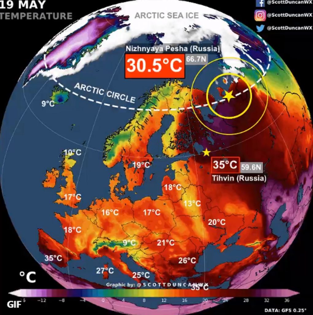 Anomalie meteo în Siberia. Sunt temperaturi foarte ciudate