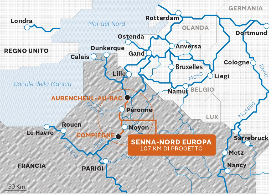 Marele canal de pe Sena care va face legătura între Paris și Europa de Nord. Un proiect de 5 miliarde de euro
