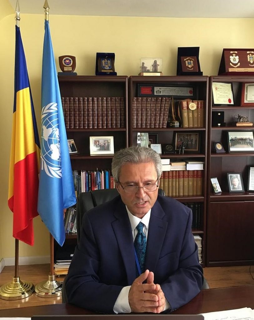 Ambasadorul Ion I. Jinga, reprezentantul permanent al României la ONU, a prezidat ceremonia de acordare a Premiului ONU pentru Populație pentru anul 2021