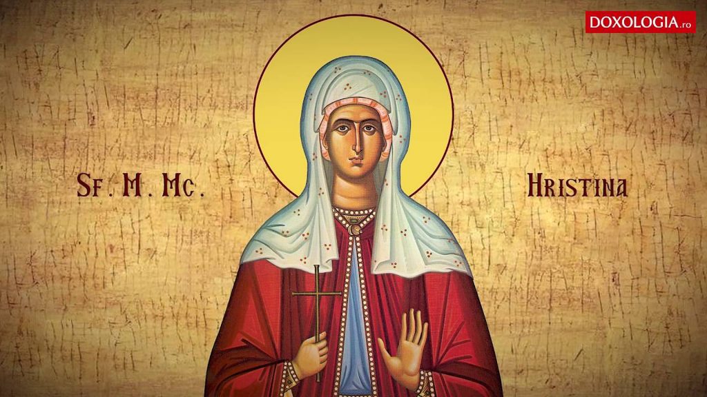 Calendar Ortodox, 24 iulie. Sfânta Hristina a distrus idolii și a fost pedepsită de tatăl ei