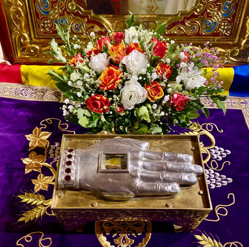 Mâna Sfântului Nicolae, păstrată în biserica de la Kilometru 0, a fost dusă în pelerinaj credincioșilor din diaspora din Germania