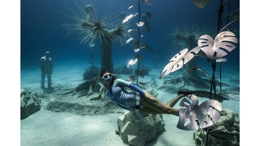 Primul parc de sculpturi subacvatice din lume. Lucrările sunt fascinante. „Operele de artă vor interacționa cu natura”. FOTO