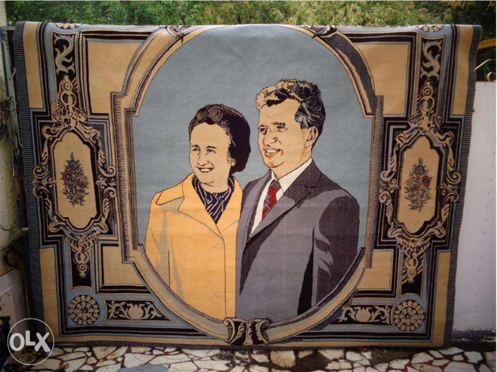 Covorul cu chipul lui Ceaușescu vândut cu zeci de mii de euro. Istoria secretă
