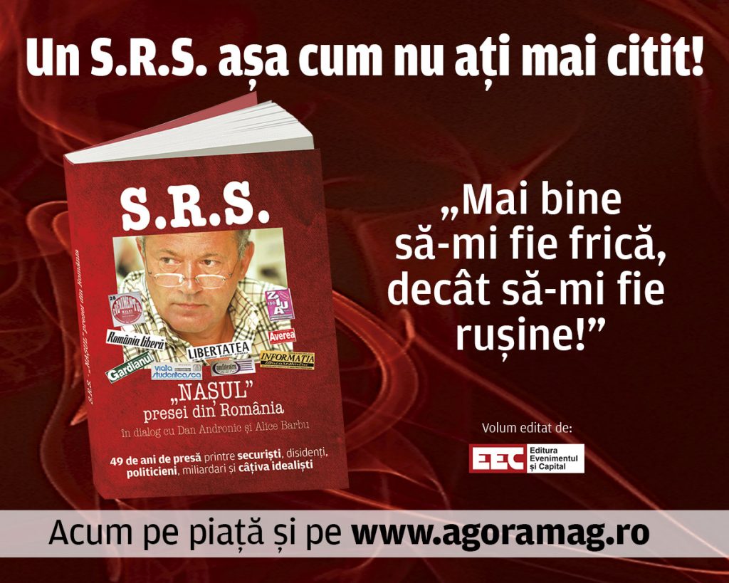 ”Mai bine să-mi fie frică, decât să îmi fie rușine”! Dezvăluirile unuia dintre cei mai cunoscuți ziariști în cartea „S.R.S - Nașul presei din România”  