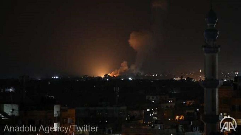Raid aerian de amploare în inima nopții. Israelul a atacat obiective Hamas din Palestina