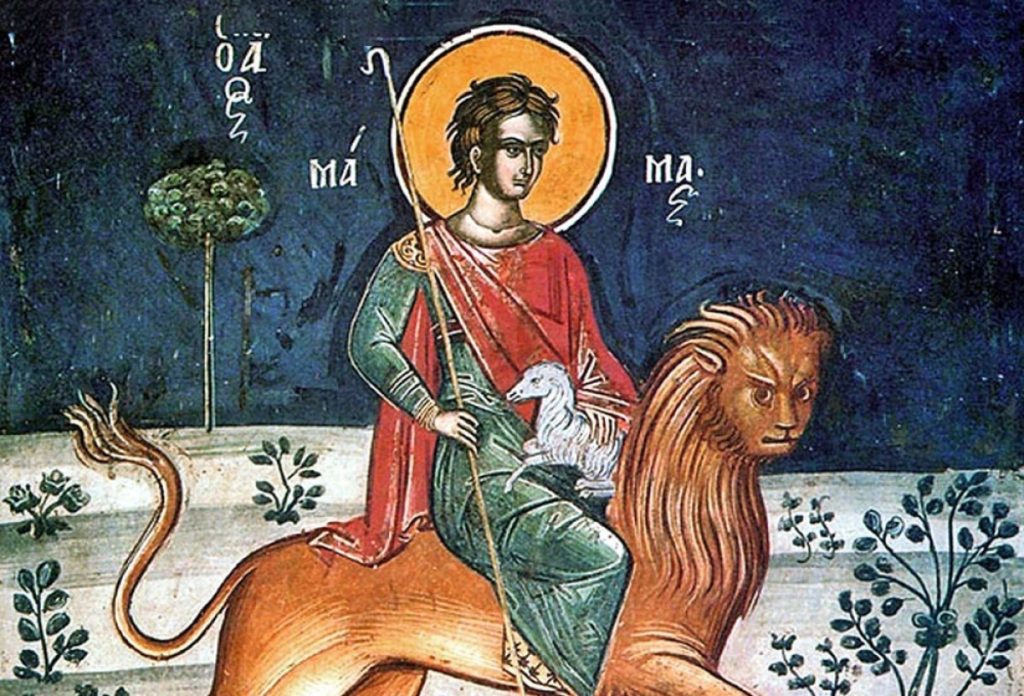 Calendar creștin ortodox, 2 septembrie. Sfântul mucenic Mamant cel iubit de fiarele sălbatice