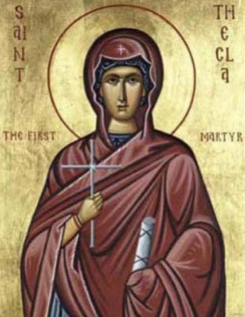 Calendar ortodox, 24 septembrie. Sfânta Muceniță Tecla, prima femeie martiră pentru Iisus Hristos