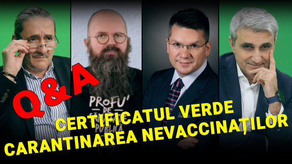 Q&A despre certificatul verde şi carantinarea nevaccinaţilor. EVZ PLAY cu Robert Tucescu