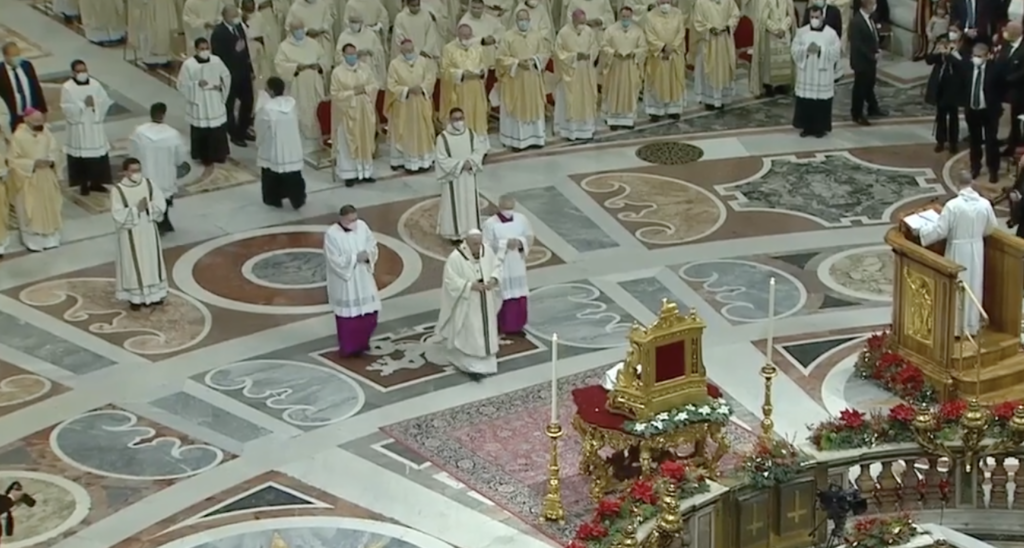 Papa Francisc a sfidat regulile anti-Covid! A ținut predica de Crăciun fără mască de protecție