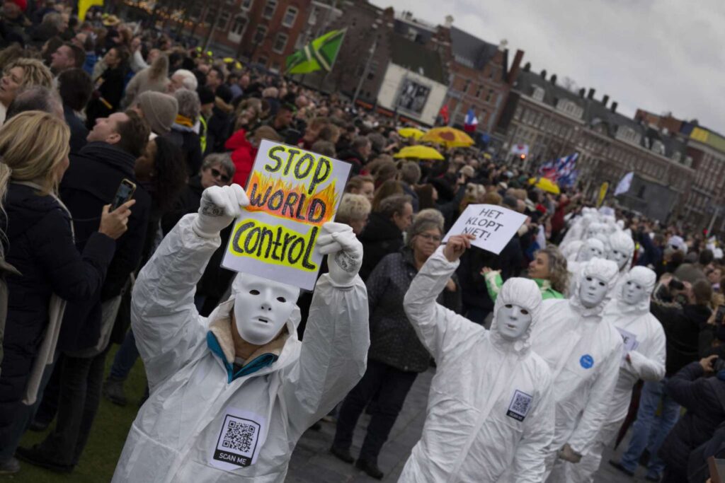Protest în capitala Olandei