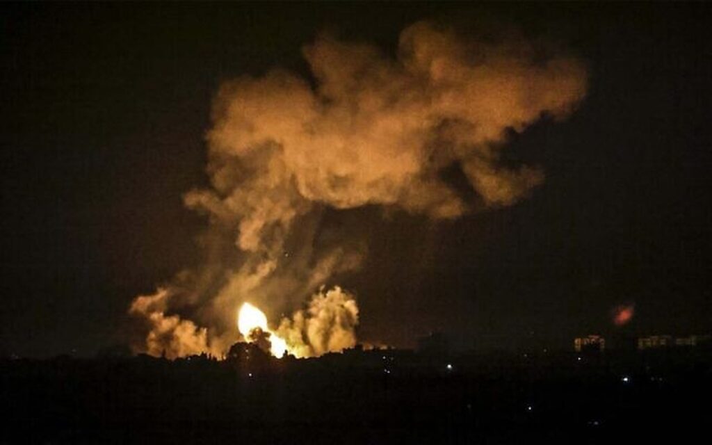 Israelul a bombardat „ținte teroriste”. Armata nu a rămas indiferentă la rachetele lansate de Hamas în prima zi a anului 2022 VIDEO